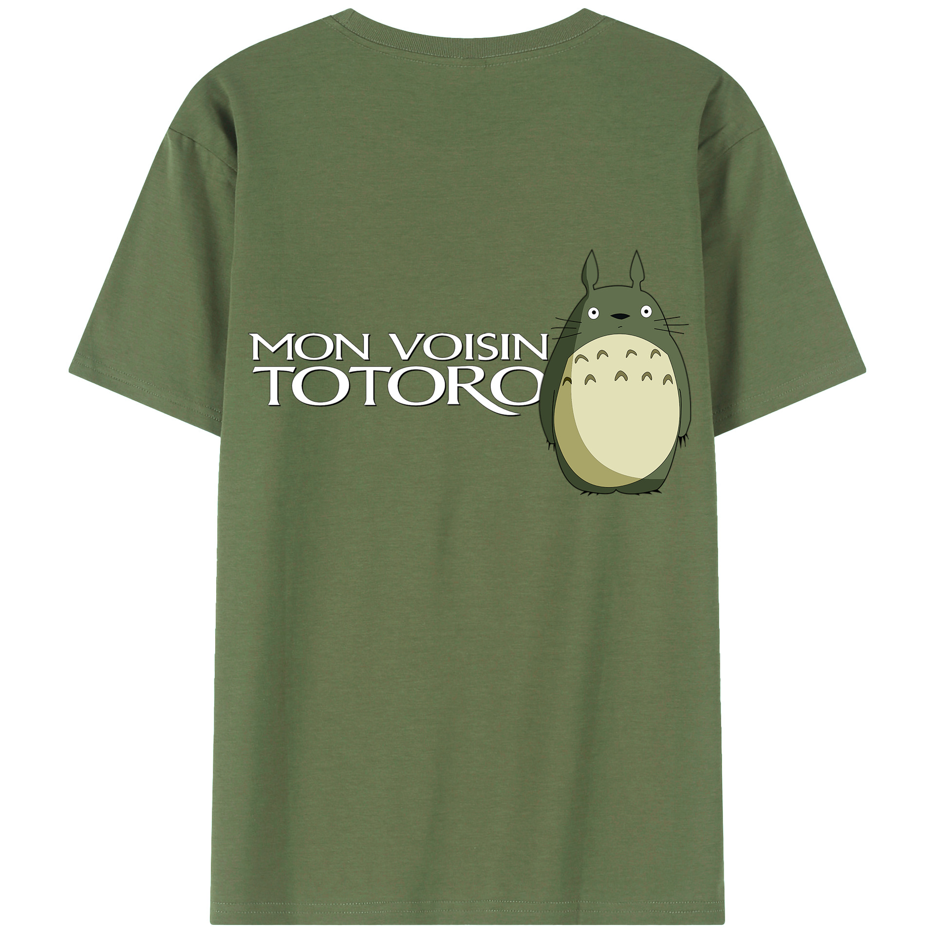 （画像用） となりのトトロ 草壁メイ 草壁サツキ My Neighbor Totoro Satsuki Kusakabe Mei Kusakabe 綿100％ メンズ半袖Tシャツ（バックプリント） 通気性